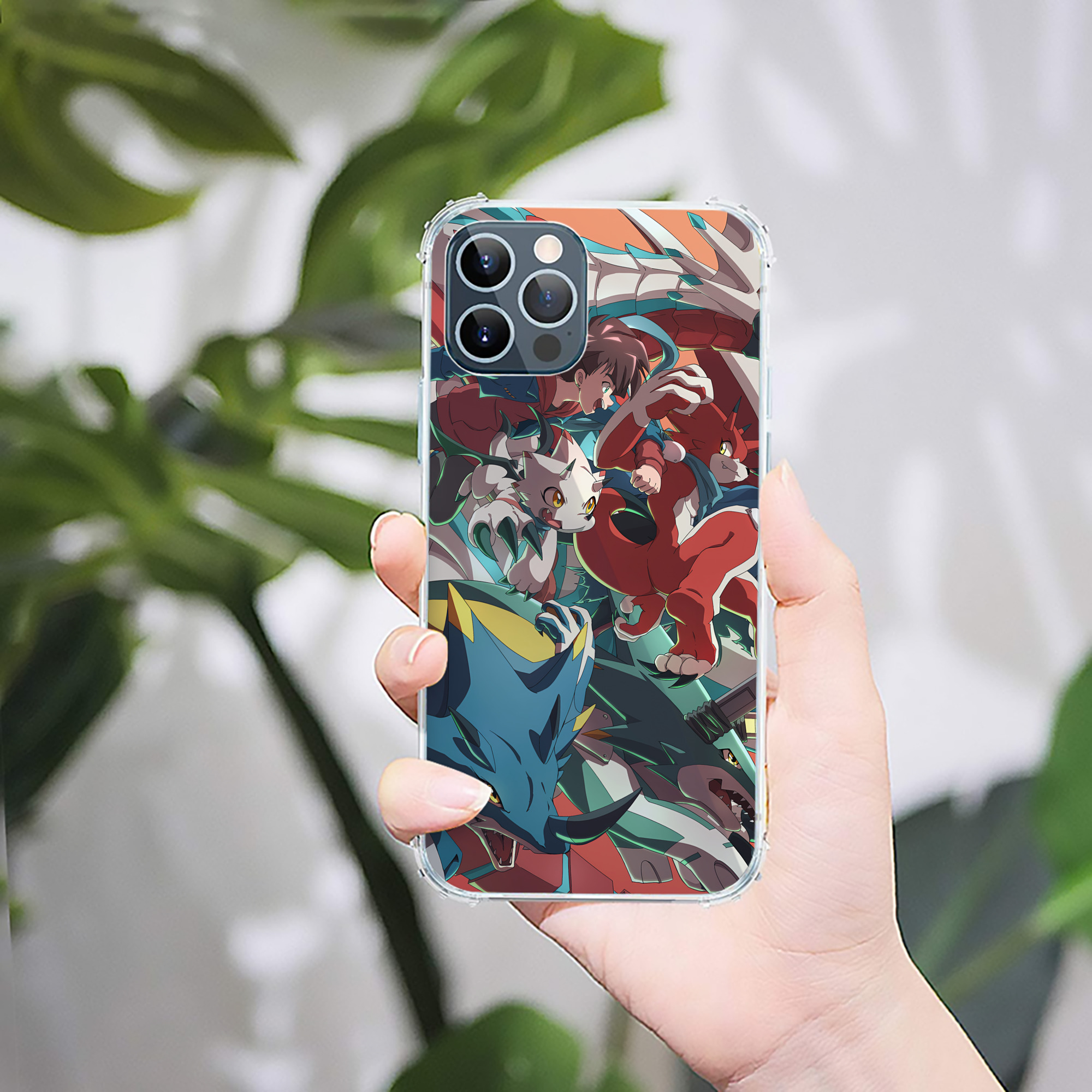 （画像用） Digimon デジタルモンスター/デジモン 【iPhone 12シリーズ対応】透明スマホケース（クリアソフトケース）